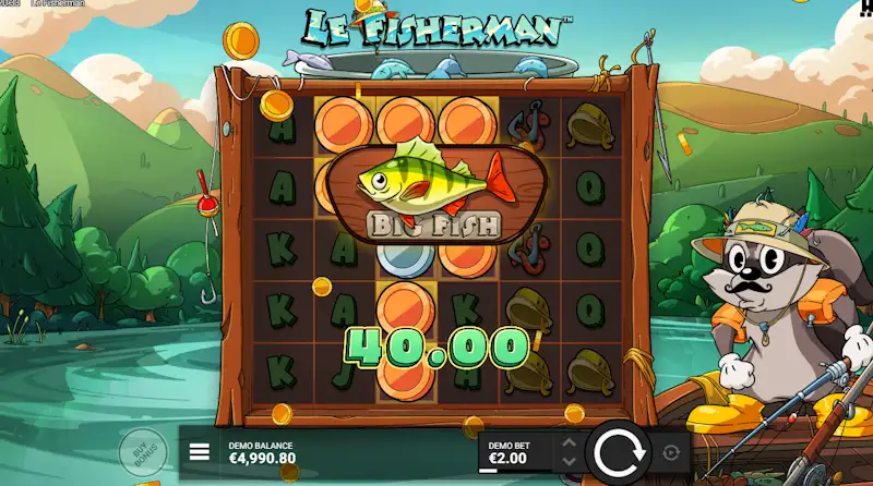 How wins are calculated in Hacksaw Gaming Le Fisherman